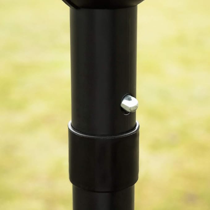 Sunnyglade 9' Patio Umbrella Outdoor Table Umbrella with 8 Sturdy Ribs (Black and White)