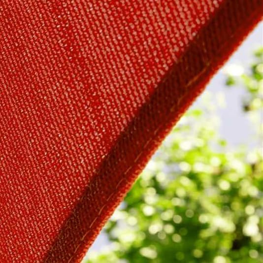Amgo 18' x 18' x 25.5' Red Right Triangle Sun Shade Sail Outdoor Canopy Awning UPF50+ AGTAPRT12, 95% UV Blockage, Water & Air Permeable, Commercial Standard Heavy Duty (We Make Custom Size)