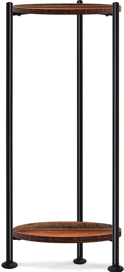 Plant Stand Indoor Outdoor, 30'' Tall Plant Stands for Indoor Plants, Heavy Duty Indoor Plant Shelf, 2 Tier Flower Stand for Living Room, Balcony, Deck