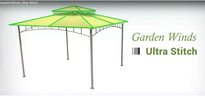 Garden Winds Universal Pergola Replacement Canopy - Standard 350 - Cabana Blue