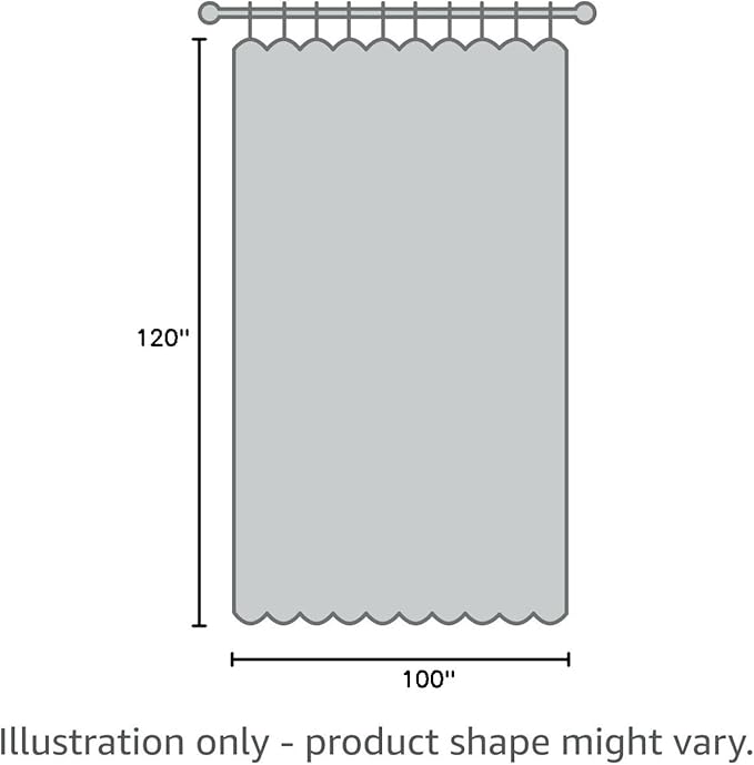 NICETOWN Outdoor Curtain for Patio Waterproof Extra Long 120" L, Fixed Windproof Rustproof Top and Bottom Grommet Blackout Outdoor Drape for Yard/Sliding Door, Grey, 1 Panel, 100" W