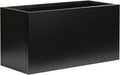 Black Planter Box Galvanized Steel Rectangular Metal Planter 36" L x 12" W x 16" H Indoor Large Outdoor Planters Steel Metallic Heavy Flower Pot Commercial Residential for Patio, Backyard, Garden