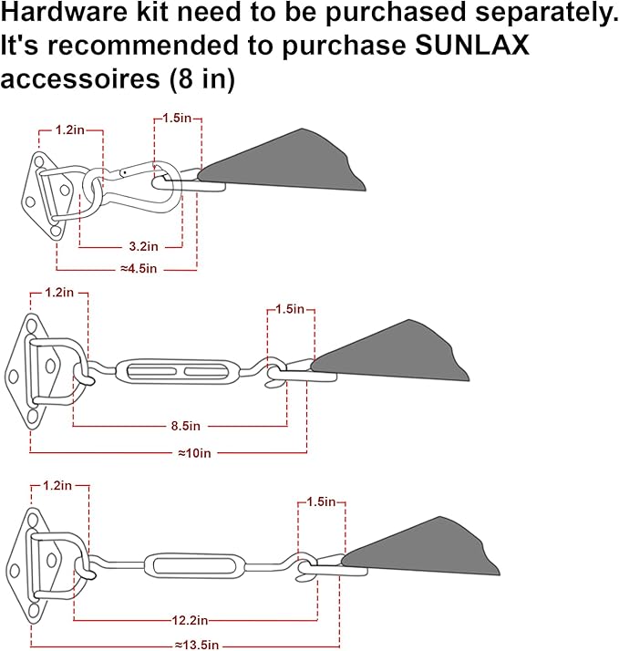 SUNLAX Sun Shade Sail 16' x 20' Turquoise Blue Rectangle Canopy Sail Shade Cover UV Block Permeable Sunshade Outdoor for Patio Backyard (We Make Custom Size)