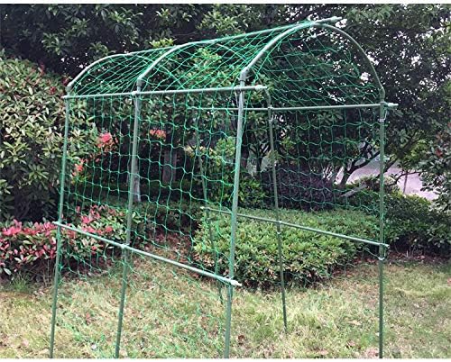 Pack of 2 Cucumber Tomato Trellis Netting, Heavy Duty Garden Netting Support for Climbing Plants, Pea, Grape, Bean, Fruit, Vegetables - 4" Mesh Size - 6Ft x 16.4Ft