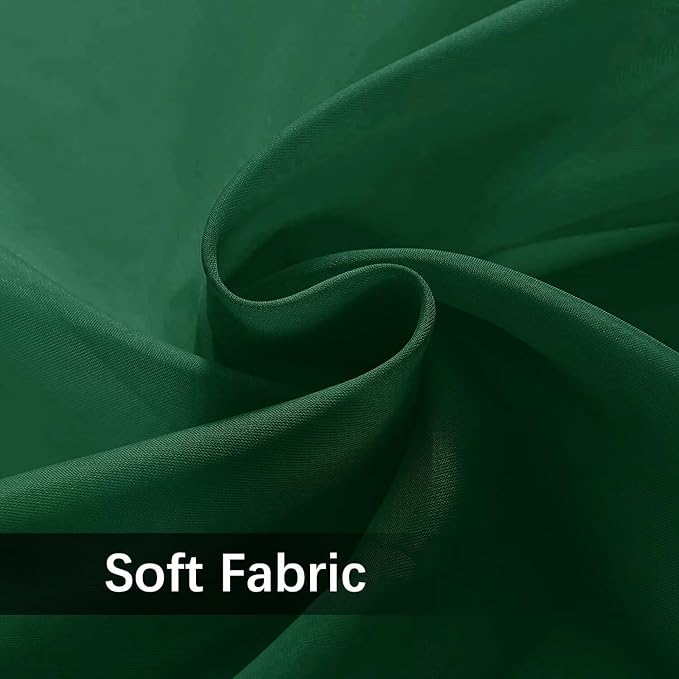 SpaceDresser Waterproof Outdoor Sheer Curtains for Patio - 2 Panels Rod Pocket Indoor Voile Sheer Curtain for Living Room,100W x 120L inch, Foliage Green