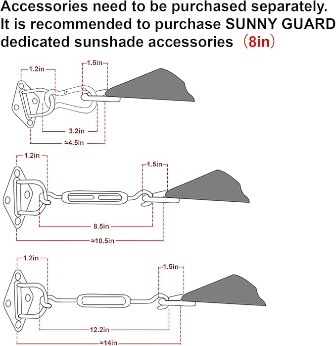 SUNNY GUARD Custom Size 12'x14' Brown Sun Shade Sail Rectangle UV Block Shade for Backyard Yard Patio Deck Garden(Customized)