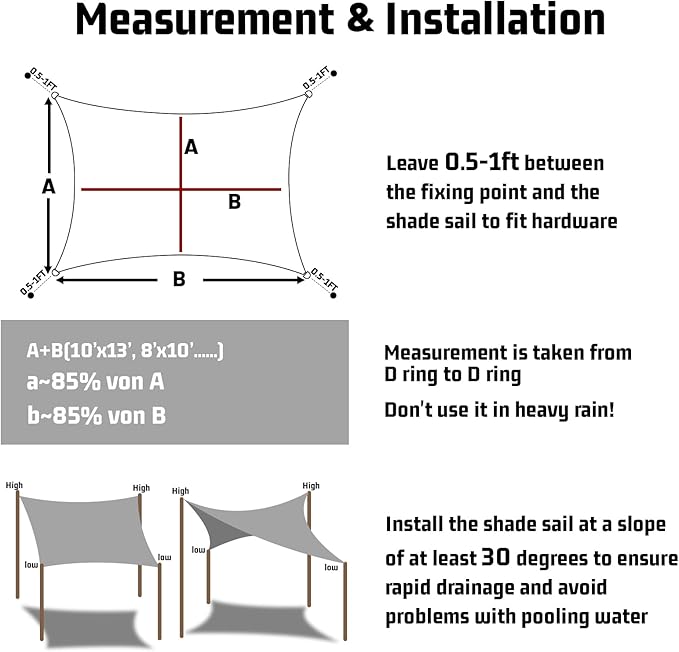 LOVE STORY Triangle 9'x9'x9' Waterproof Sun Shade Sail Canopy UV Block for Outdoor Patio Backyard Carport,Fruit Green(We Make Custom Size)