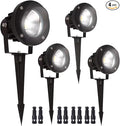 EAGLOD 20W Led 12V AC/DC Flag Spotlights Outdoor Landscape Lights,Low Voltage Landscape Lighting,IP65 Waterproof Flag Lights for Yard Wall Mounted Light 5000K Daylight Lawn Decorative 4Pack