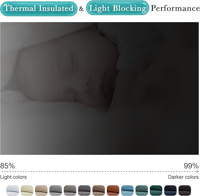 NICETOWN 2 Panels Weighted Blackout Curtains with Grommet & Back Tab on top and Bottom for Patio Waterproof, Windproof Privacy Outdoor Dividers for Cabana with Fixed Rope, W52 x L84, Coffee