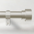 Time Forest Curtain Rods for Windows 48 to 84, 1 Inch Adjustable Heavy Duty Long Window Drapery Rods with End Caps, Indoor Outdoor Curtain Rod for Patio Bedroom, Size 32" - 90", Brushed Nickel