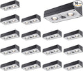 Solar Fence Lights 16 Pack, 50 Lumens Outdoor Solar Lights with 12 Modes RGB Color Glow LED，Waterproof, Solar Lights for Patio, Backyard, Deck, Fence, Railing