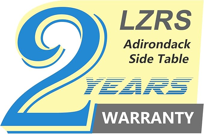 LZRS Adirondack Square Outdoor Side Table for Patio, Pool Composite Patio Table,HDPE End Tables for Backyard,Pool, Indoor Companion, Easy Maintenance & Weather Resistant(Black)