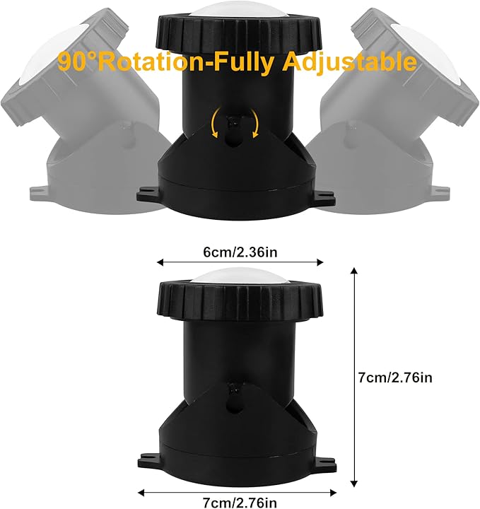 RGB Pond Lights with Timer, LED Underwater Submersible Colorful Landscape Spotlights, 98ft Remote Control IP68 Waterproof Fountain Lights for Fish Aquarium Tank Garden Yard Pool (Set of 6)