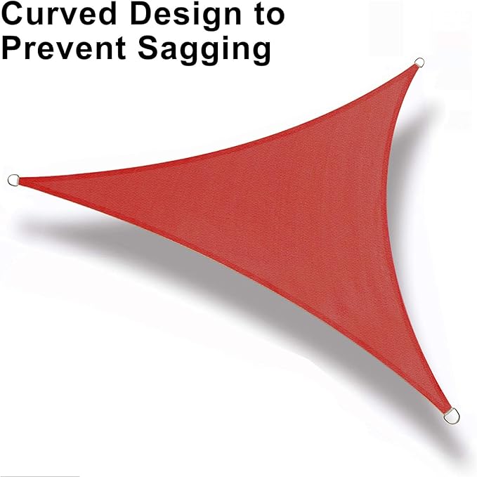 LOVE STORY Custom Size 8'x10'x12.8' Terra Red Sun Shade Sail Right Triangle Sunhsade Fabric Awning Canopy for Patio Backyard Carport Pergola (Customized)
