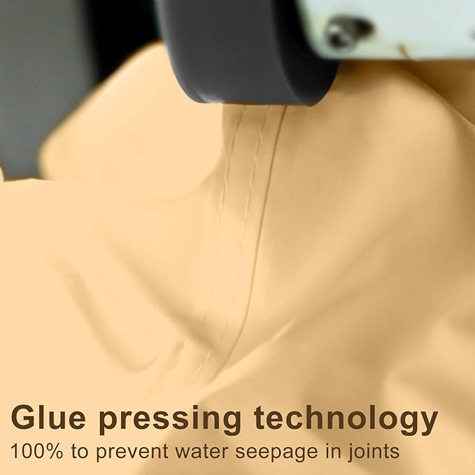 LOVE STORY Rectangle 9'x14' Waterproof Sun Shade Sail Canopy UV Block for Outdoor Patio Backyard Carport,Sand(We Make Custom Size)
