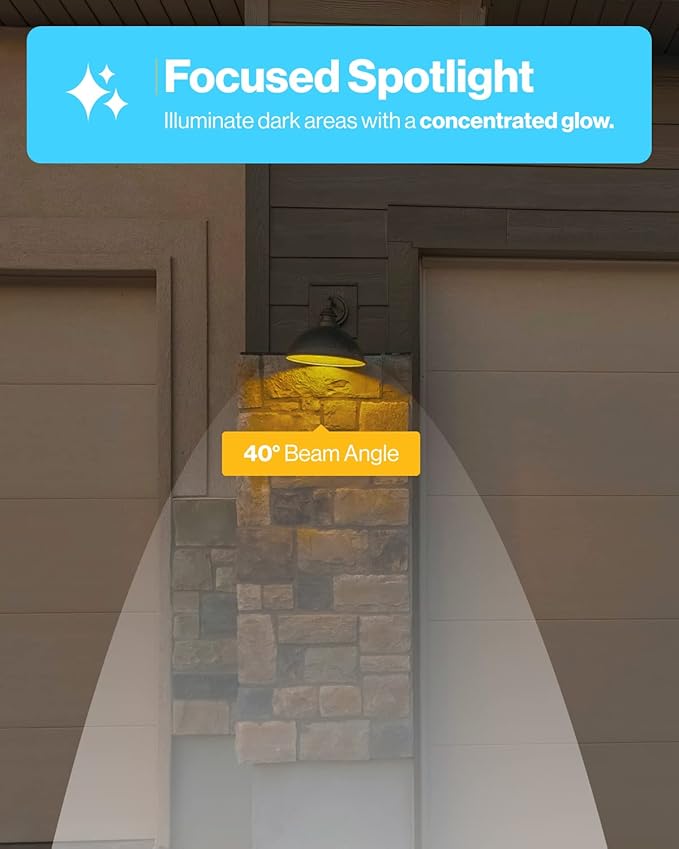 Sunco 24 Pack Outdoor LED Flood Home Patio Driveway Light, Waterproof PAR38 LED Bulb, CRI90, 3000K Warm White,1050 Lumens, 100W Equivalent 13W, Dimmable, Wet-Rated, E26 Base UL