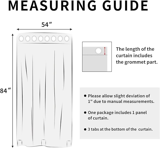 Easy-Going Linen Look Outdoor Curtains Waterproof Windproof Porch Curtains, Soft Thicken Outdoor Privacy Curtains for Patio, Gazebo, Grommet Top and Tab Bottom Drape, 1 Panel, 54x84 inch, White