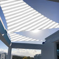 SUNNY GUARD Sun Shade Sail 10'x10'x10' Triangle Grey-White UV Block Sunshade for Backyard Yard Deck Patio Garden Outdoor Activities and Facility(We Make Custom Size)