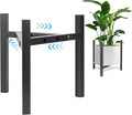Airpark Plant Stand Indoor Adjustable, Metal Modern Plant Stand, Heavy Duty Stable Plant, Fit 8-12 inch Pots, Number of Items-3, Color-Black (Pot & Plant Not Included)