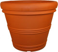Tusco Products Rolled Rim Garden Planter, 36-Inch, Terra Cotta