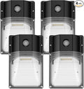 30W LED Wall Pack Light with Dusk to Dawn Sensor, 3600LM, 5000K Daylight, 120Vac Led Porch Lights, IP65 Waterproof Outdoor Security Lighting for Garage Warehouse Garden, ETL Certified, 4 Pack