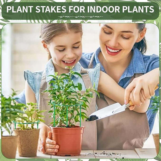 36 Pack Plant Support Stakes Sets - Versatile Plant Cages, Stackable Garden Flower Support， Small Plant Stakes for Indoor Plants,Tomato,Monstera, Peony, Hydrangea, Climbing Plants