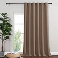 NICETOWN Curtain for Bedroom Blackout, Grommet Room Darkning Thermal Insulated Keep Warm in Winter & Cool in Summer Outdoor/Indoor Drape for Living Room/Yard, Tan, 1 Panel, W84 by L108