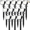 Peasur 12 Pack Solar Lights Outdoor, Solar Spotlights Outdoor Waterproof 3 Modes, 2-in-1 Auto On/Off Solar Spot Landscape Lighting Outside for Tree Plants Yard Garden Pathway