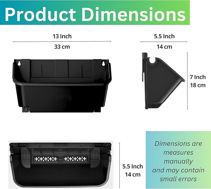 Maxona Black Color Vertical Garden Planter - 8 Pack, 13 inch Wall Mounted Planter for Patio Outdoor Decor, Home Plastic Pot Balcony Plant Vegetable Fruit Herb Hanging Pocket Holder Flowerpot