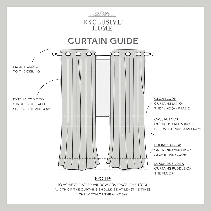 Exclusive Home Cabana Solid Indoor/Outdoor Light Filtering Hook-and-Loop Tab Top Curtain Panel Pair, 54"x120", Teal
