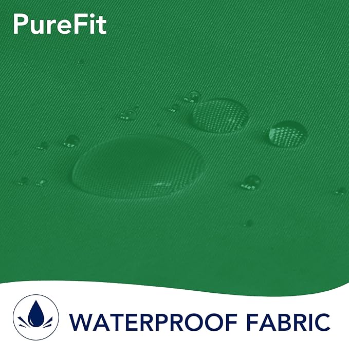 PureFit Outdoor Curtains for Patio Waterproof Weatherproof, UV Resistant Outside Curtains for Gazebo, Front Porch, Pergola, Sun Blocking Privacy Curtain, 120W x 84L inch, 1 Panel, Green