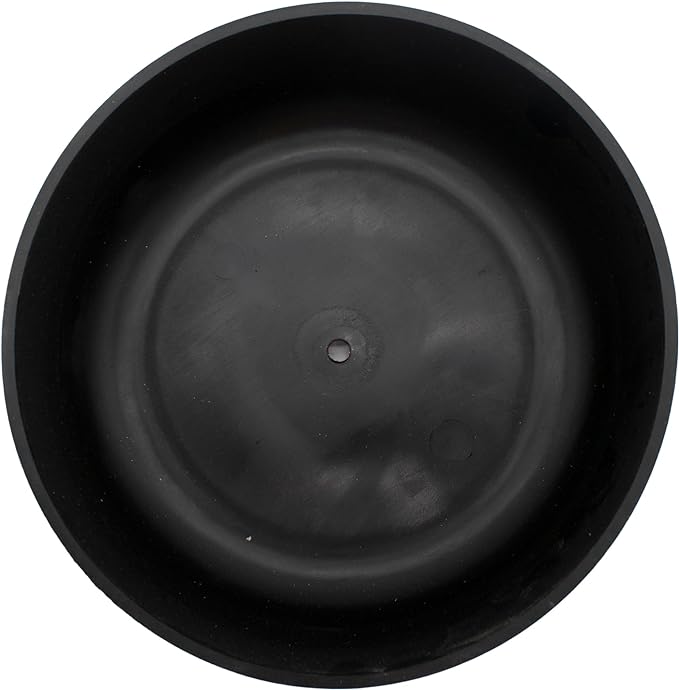 The HC Companies 8 Inch Round Plastic Succulent Capri Bowl 8"x8"x3" in Faux Concrete Color