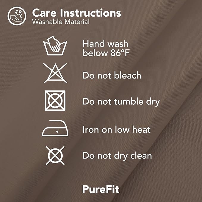 PureFit Outdoor Curtains for Patio Waterproof Weatherproof, UV Resistant Outside Curtains for Gazebo, Front Porch, Pergola, Sun Blocking Privacy Curtain, 120W x 108L inch, 1 Panel, Camel