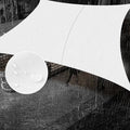 SUNNY GUARD Waterproof Sun Shade Sail 8' x 16' White Rectangle UV Block Sunshade for Backyard Yard Deck Patio Garden Outdoor Activities and Facility(Customized)