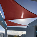 SUNNY GUARD Custom Size 5'x10'x11.2' Triangle Terra Red UV Block Sunshade for Backyard Yard Deck Patio Garden Outdoor Activities and Facility(Customized)
