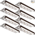 LEONLITE 8-Pack 12 Inch LED Hardscape Lighting, Update Retaining Wall Lights, LED Landscape Lighting, 12-24V AC/DC Paver Light Low Voltage, 3W/5W/7W Dimmable Outdoor Step Lights, 5000K Daylight, ETL