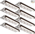 LEONLITE 8-Pack 12 Inch LED Hardscape Lighting, Update Retaining Wall Lights, LED Landscape Lighting, 12-24V AC/DC Paver Light Low Voltage, 3W/5W/7W Dimmable Outdoor Step Lights, 2700K Soft White, ETL