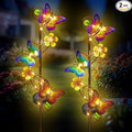 NAN ZAI NAN FANG Butterfly Solar Stake Lights, Waterproof, for Outdoor Decor, Garden,Lawn,Patio or Courtyard, 2 Pack