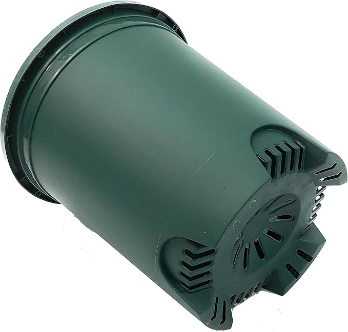 3 Gallon 6-Pack Plant Pots Nursery Pot Green Plastic Planters for Outdoor Indoor Plants Gardening Flower Pots with Drainage Holes
