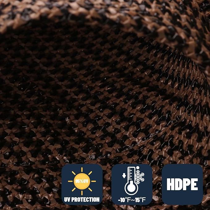 SUNNY GUARD Custom Size 16'x18' Brown Sun Shade Sail Rectangle UV Block Shade for Backyard Yard Patio Deck Garden(Customized)