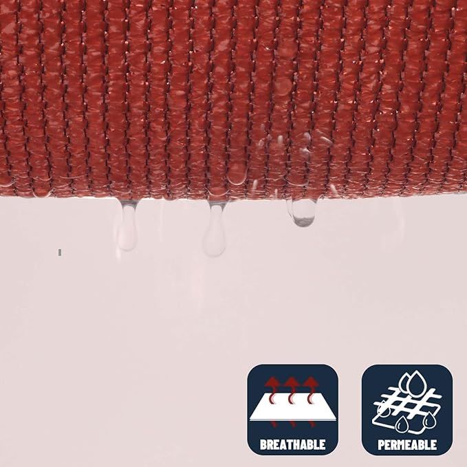 SUNNY GUARD Custom Size 14'x28' Rectangle Terra Red UV Block Sunshade for Backyard Yard Deck Patio Garden Outdoor Activities and Facility(Customized)