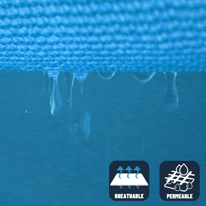 SUNNY GUARD Custom Size 12'x12'x17' Turquoise Blue Sun Shade Sail Right Triangle UV Block Shade for Backyard Yard Patio Deck Garden(Customized)