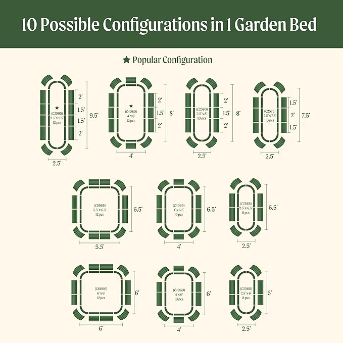 32" Extra Tall Raised Garden Bed Kits, 4 x 8 x 2.7ft Raised Planter Box Outdoor, 2.5 x 9.5 x 2.7ft Deep Root 10 in 1 Modular Metal Raised Beds for Gardening Vegetables Flowers Fruits - Sky Blue