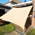 KANAGAWA 6'X14' Cream Custom Size Sun Shade Sail Rectangle UV Block Canopy Cover for Patio Backyard Lawn Garden Outdoor (Customized Available)