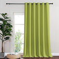 NICETOWN Blackout Curtains & Drapes - Privacy Thermal Efficiency Backdrop Curtains for Bedroom Room Divider Living Room Patio Sliding Glass Door, Wide 80 x Long 144 inch, Fresh Green, 1 Panel