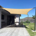 SUNNY GUARD Custom Size 7'x10' Sand Sun Shade Sail Rectangle UV Block Shade for Backyard Yard Patio Deck Garden(Customized)