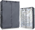 Waterproof Shelf Cover,600D Heavy Duty Dustproof Storage Wire Rack Covers,Outdoor Shelving Covers for Wire Shelves with Zipper 30''x14''x62'',Clear Front.