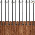 AILBTON 2.6Ft String Light Poles 10 Pack,Light Poles for Outside Lights,Outdoor with Fence Brackets Hanging Lights,Metal Stand Deck Patio Backyard