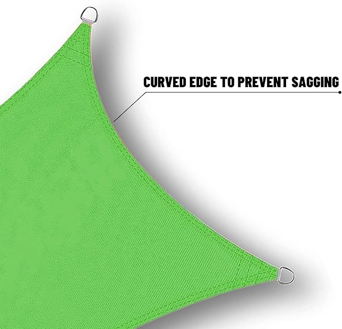 SUNNY GUARD Waterproof Sun Shade Sail 9' x 16' Lemon Green Rectangle UV Block Sunshade for Backyard Yard Deck Patio Garden Outdoor Activities and Facility(Customized)