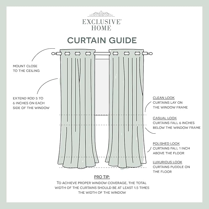 Exclusive Home Canopy Stripe Indoor/Outdoor Grommet Top Curtain Panel, 54"x96", Kiwi / Sand, Set of 2